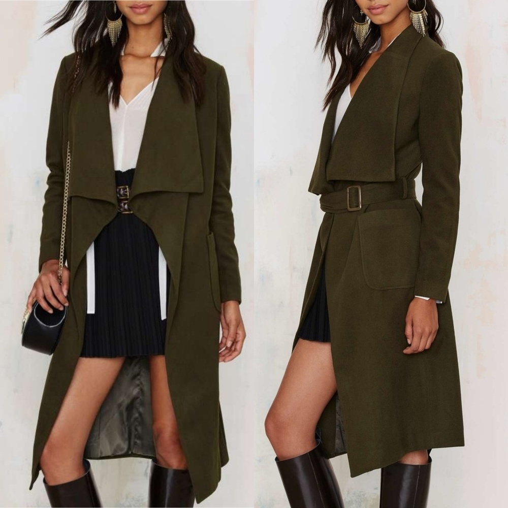 NWT Lioness draped wrapped coat